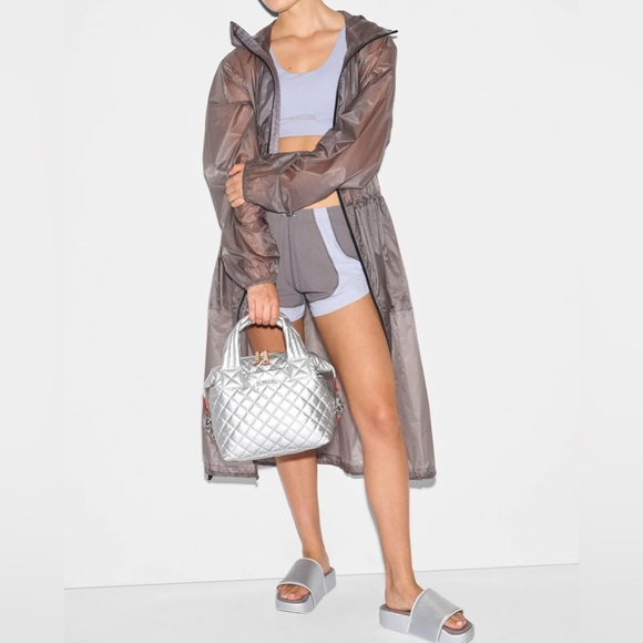 MZ Wallace Small Sutton Deluxe, Matte Silver, NWT, lightweight - Picture 6 of 9